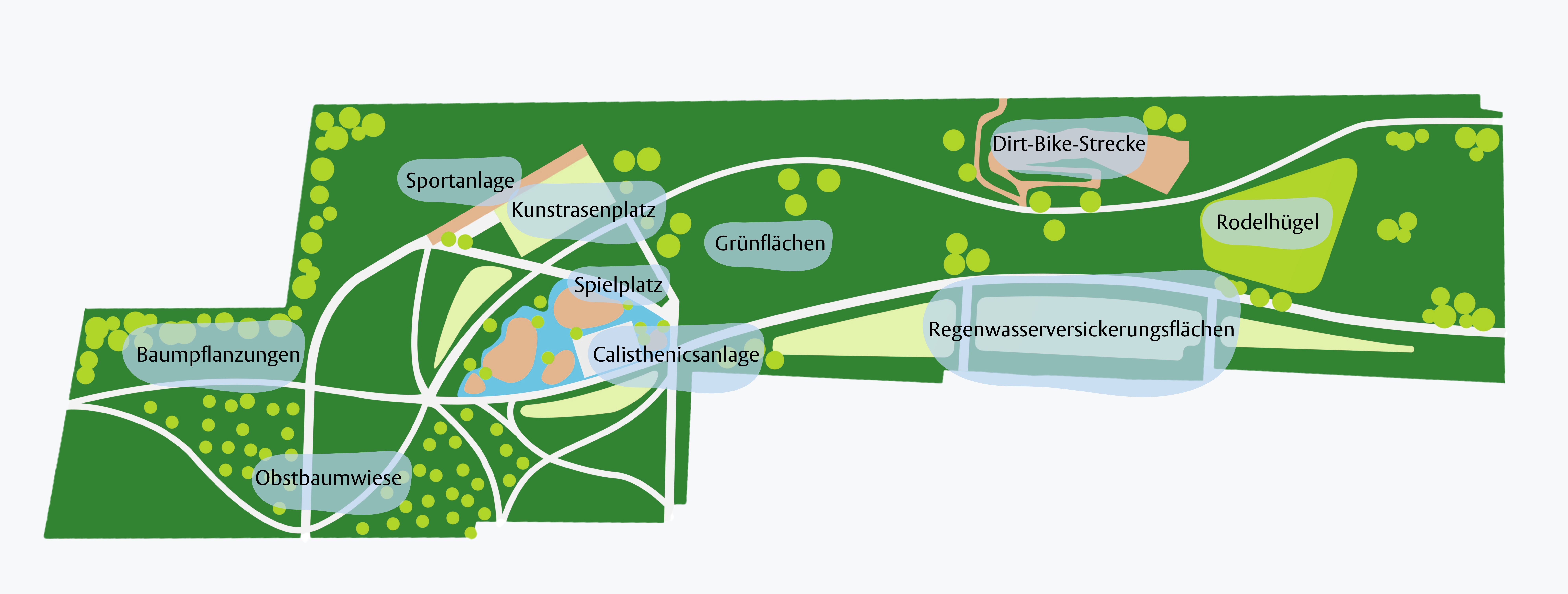 Karte des Parks