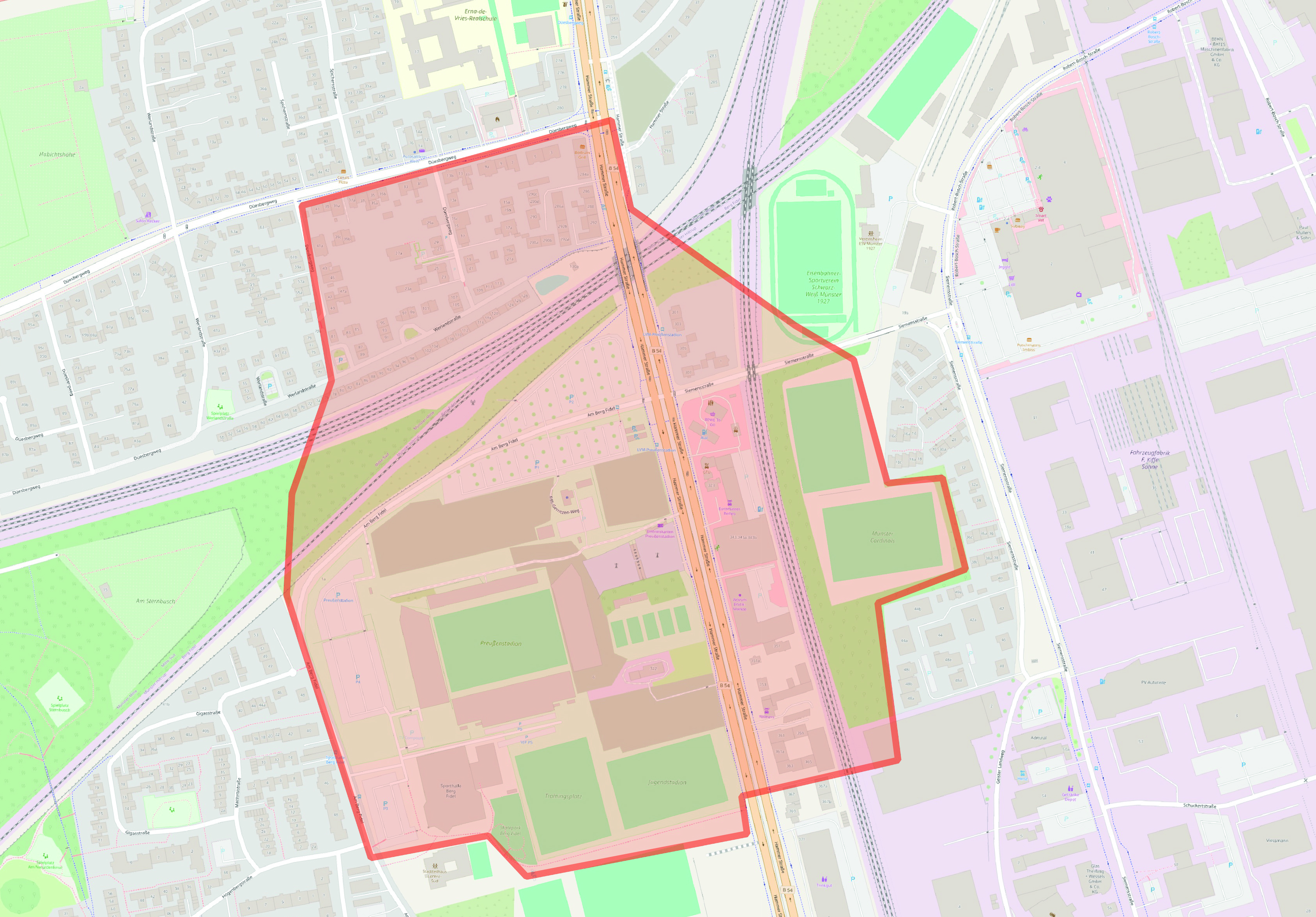 Die Feuerwehr evakuiert das Gebiet in einem Radius von 300 Metern um den gefundenen Blindgänger