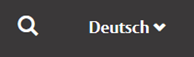 Ansicht der Lupe und der Sprachauswahl