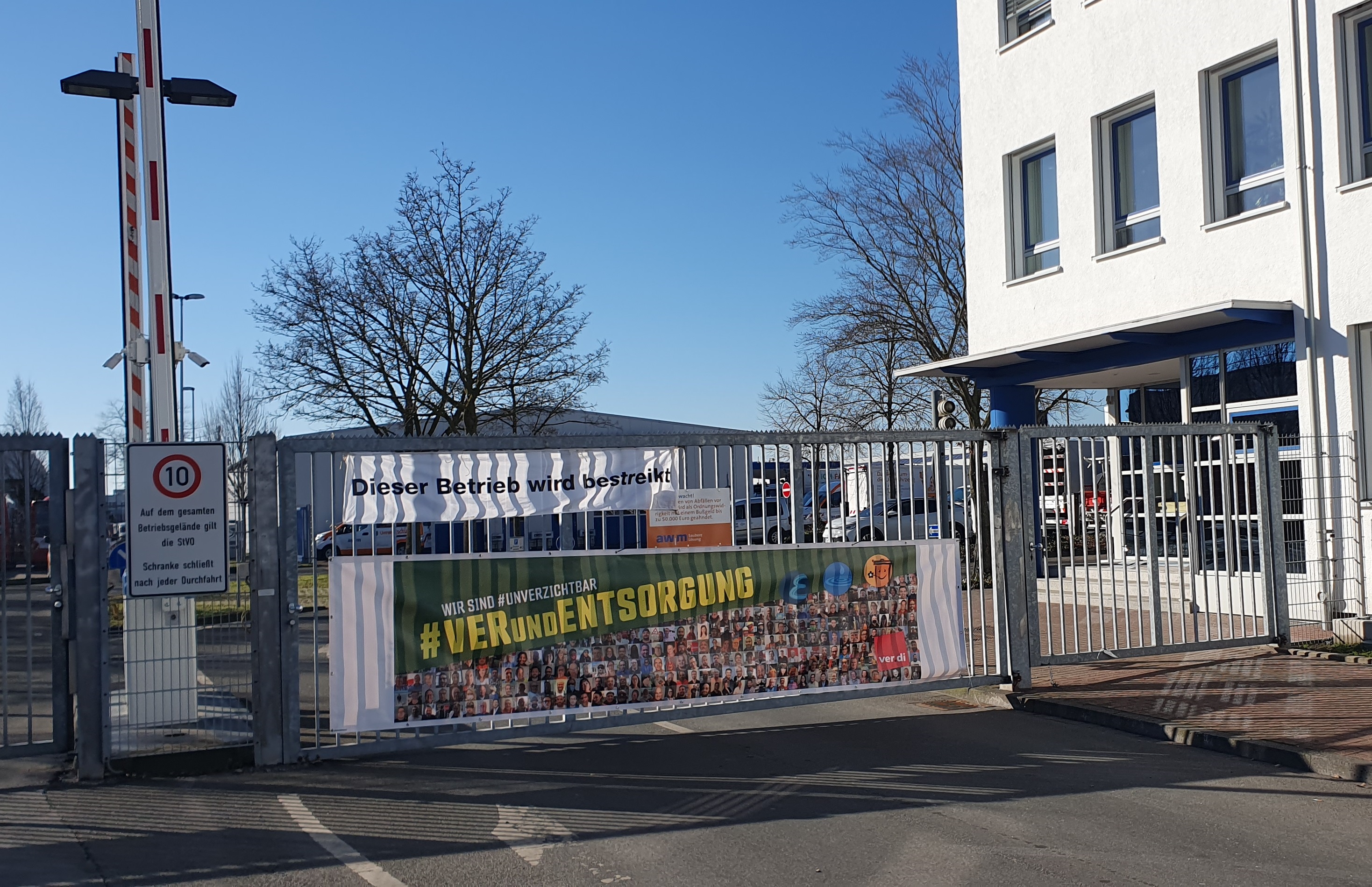 Warnstreiks bei der awm