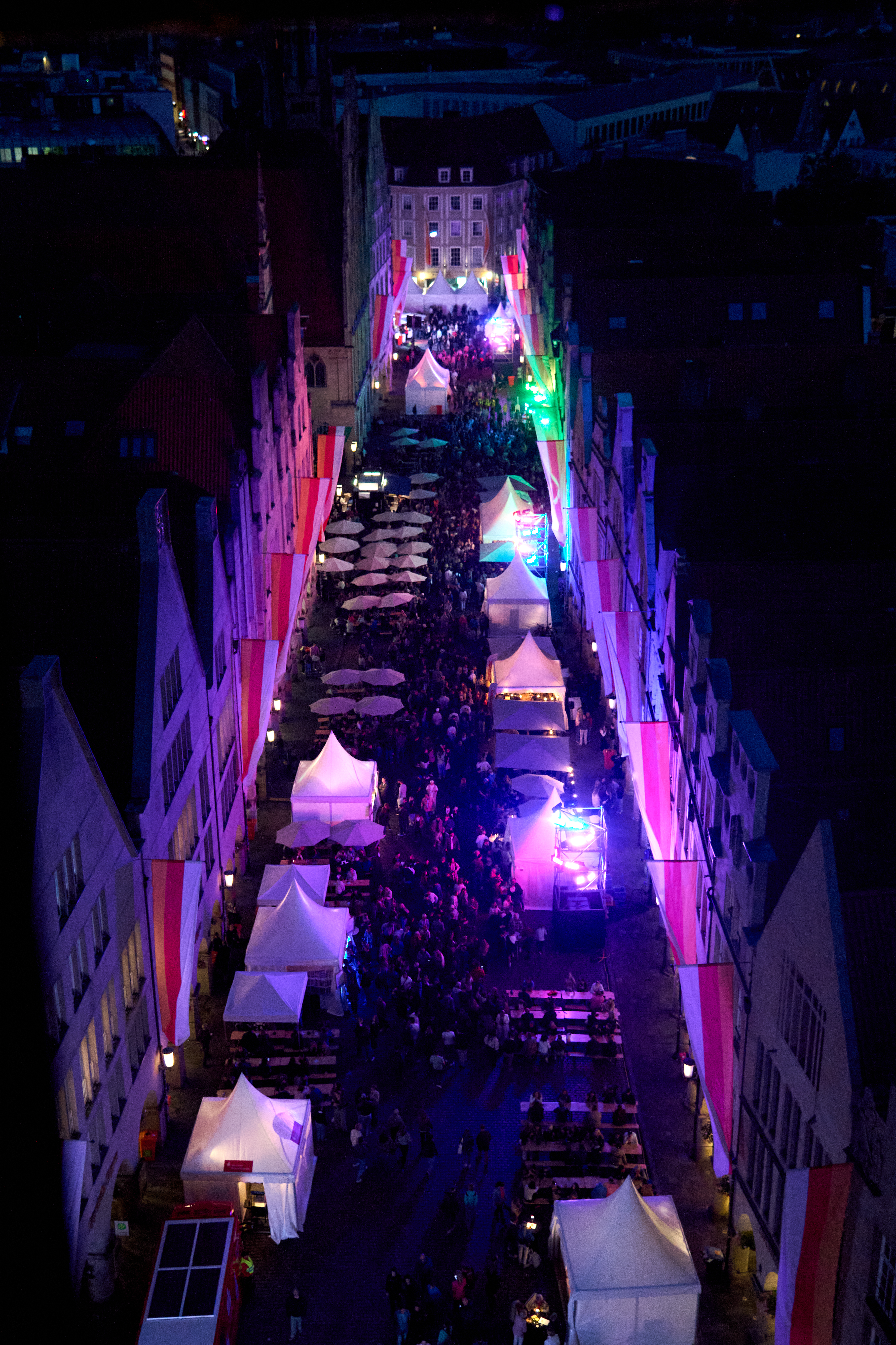 Beleuchteter Prinzipalmarkt
