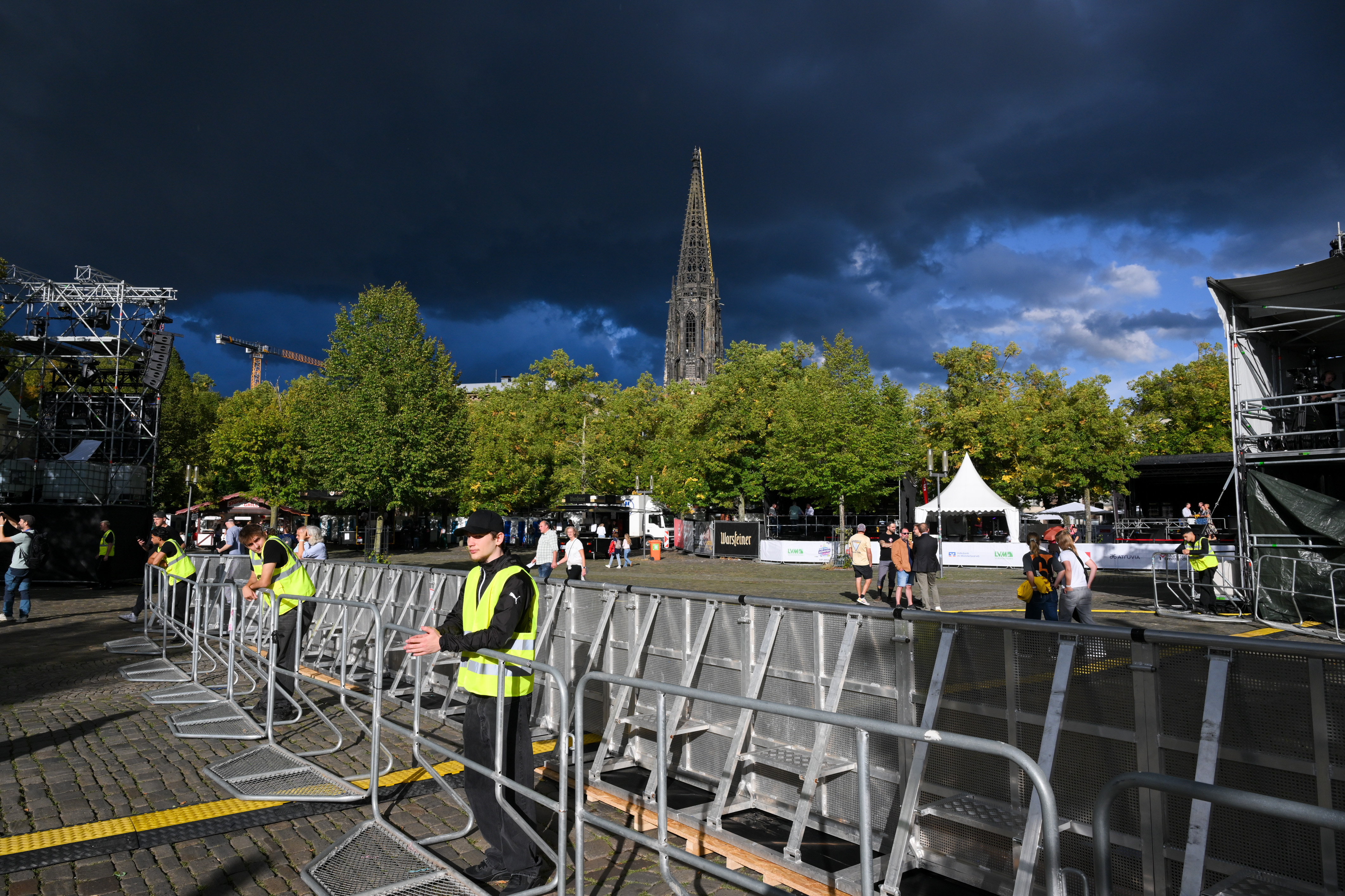 Regenschauer am Freitagabend. 