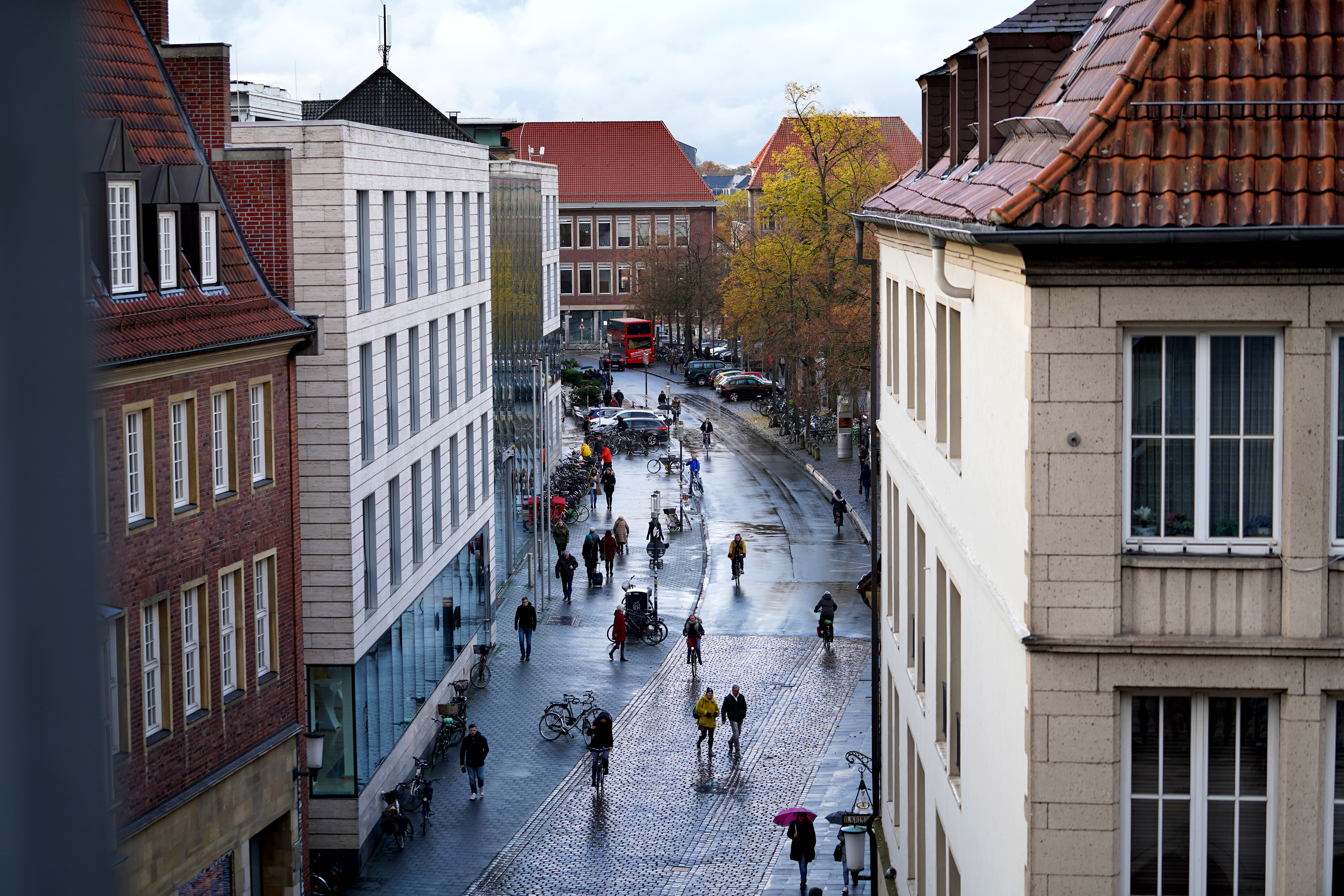 Blick vom Prinzipalmarkt in Richtung Domplatz