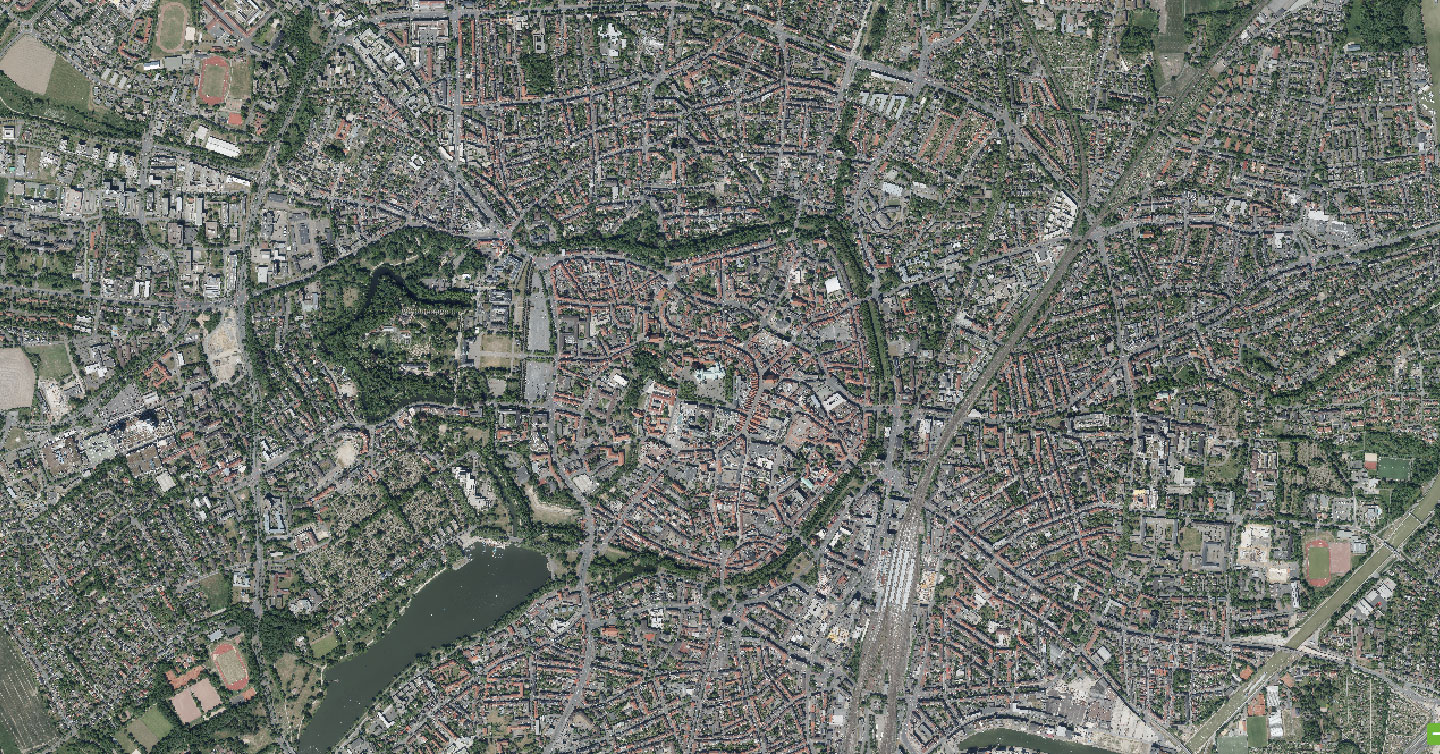 Luftbildaufnahme Münster