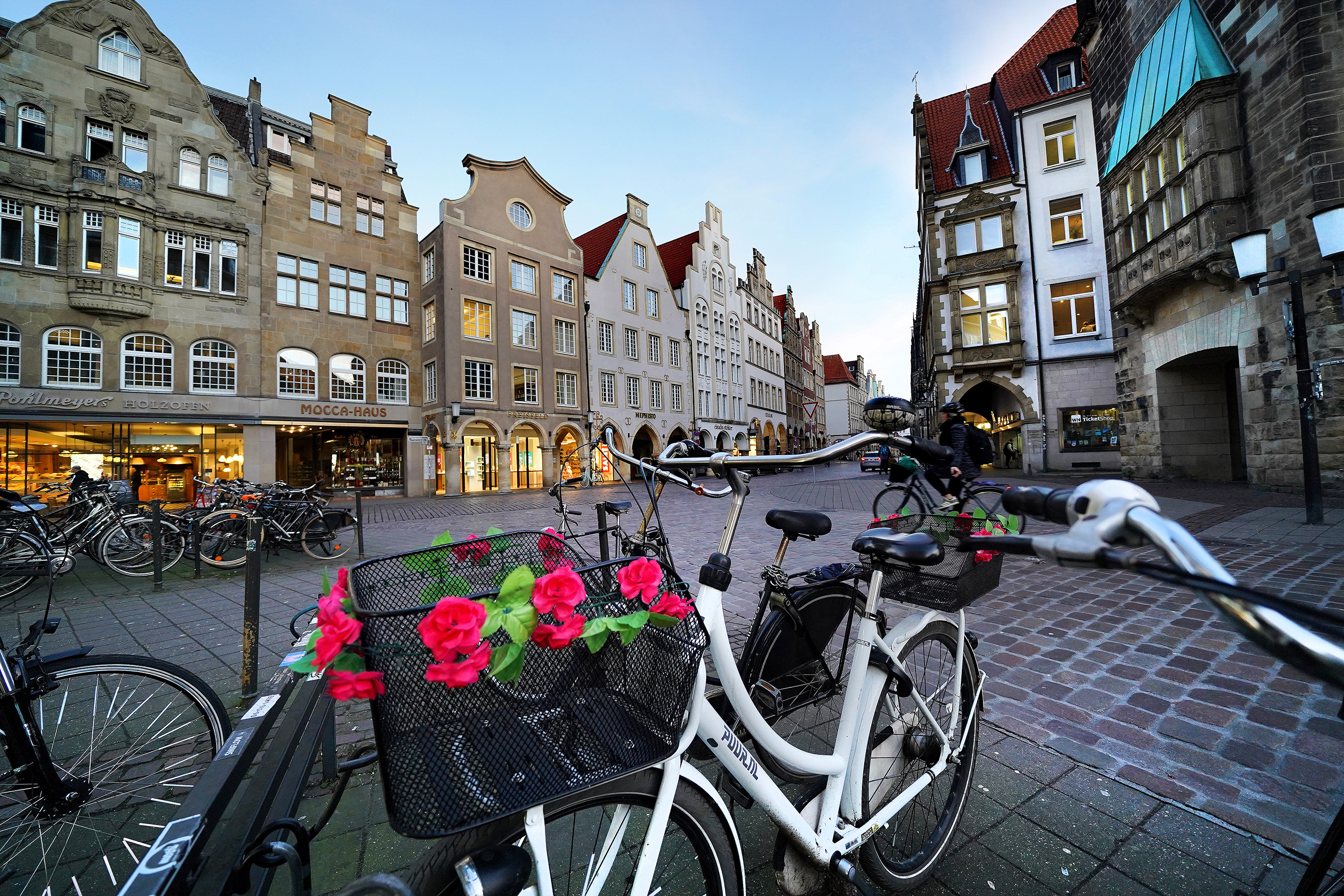 Blick von der Klemensstraße auf den Prinzipalmarkt