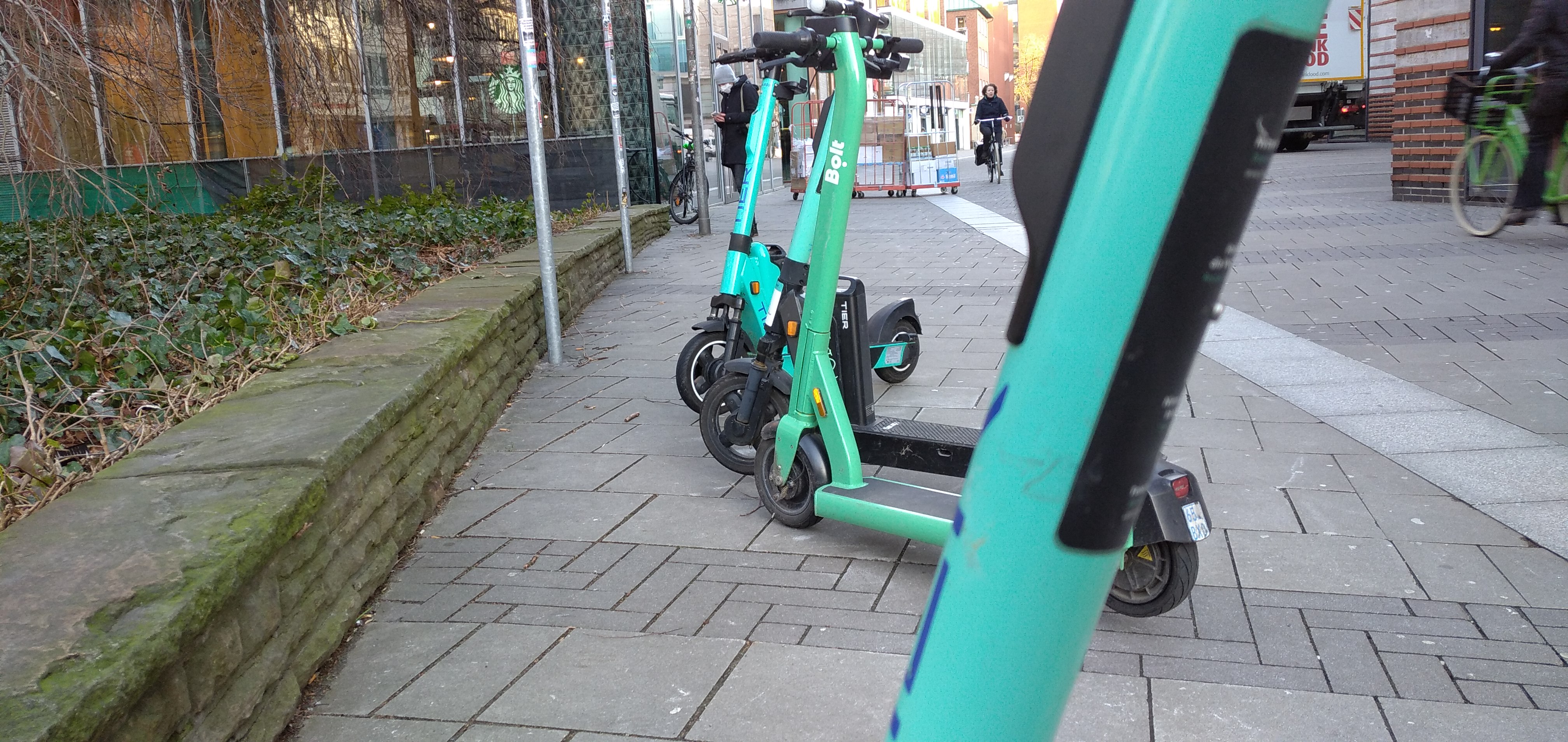 E-Scooter in der Innenstadt