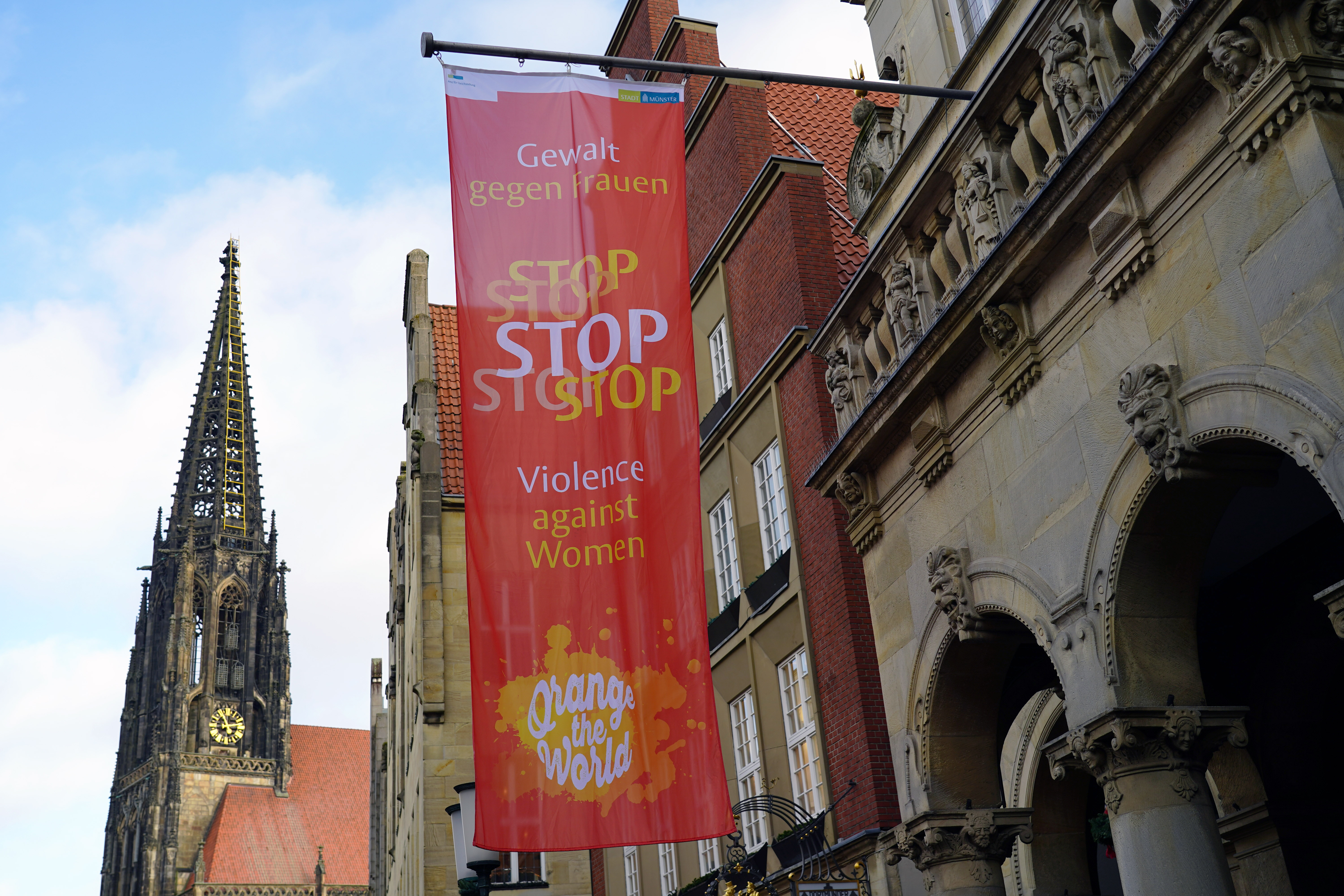 Orange Day auf dem Prinzipalmarkt