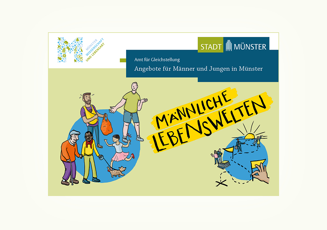 Broschüre zu Angeboten für Männer und Jungen in Münster