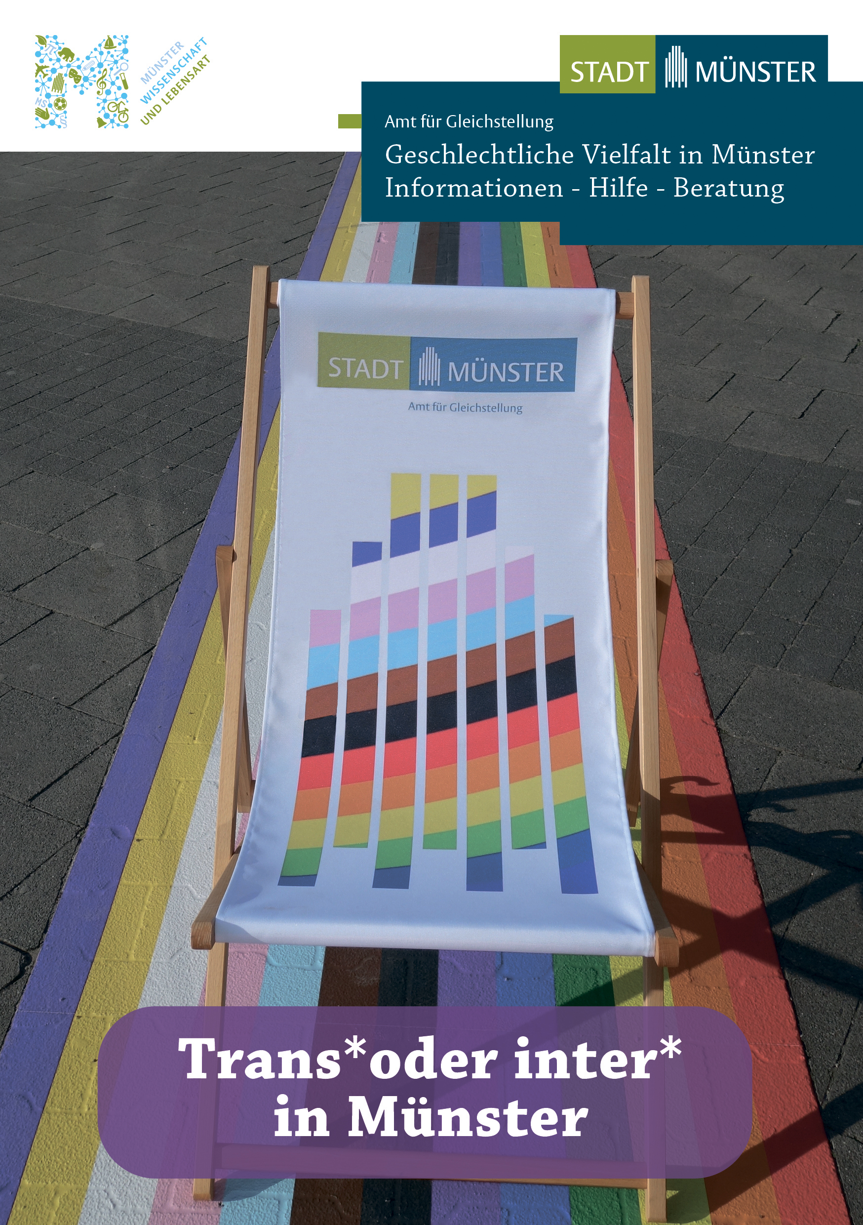 Titelblatt der Broschüre "Trans* und Inter* in Münster"