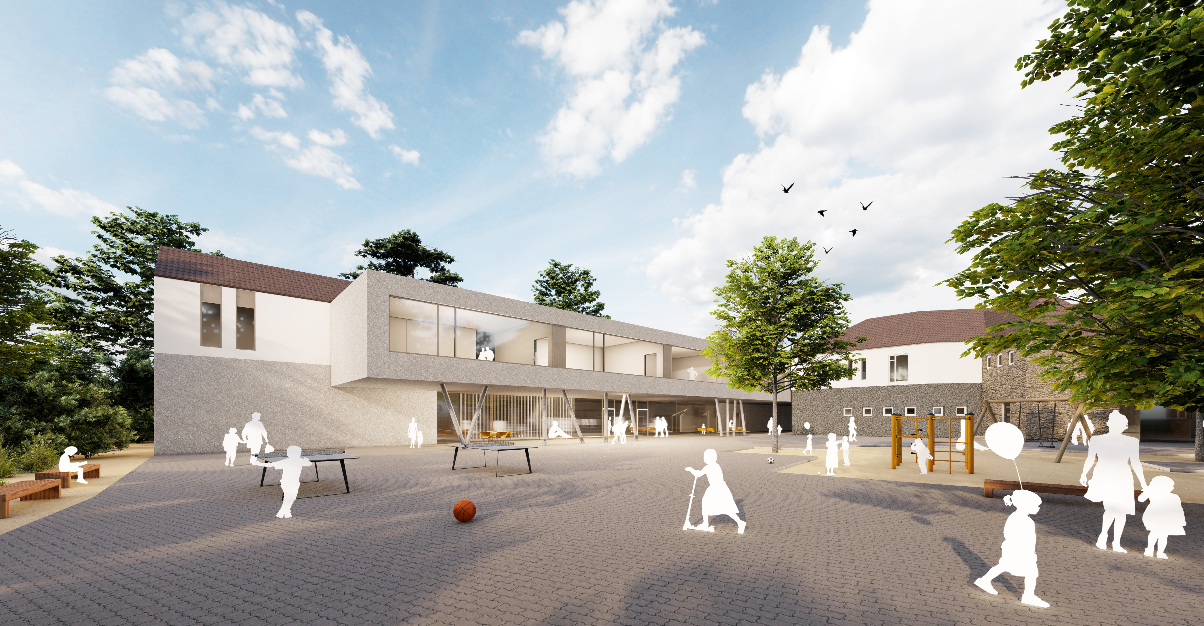 Entwurf Schulhof Margaretenschule