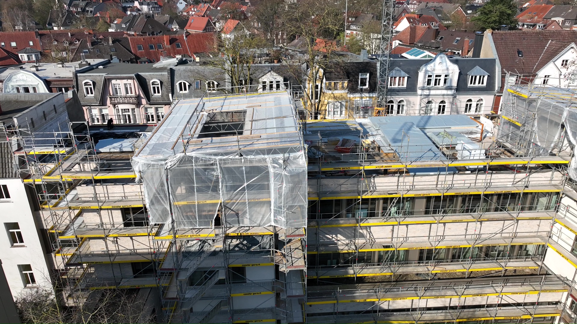 Luftbilder – Impressionen der Aufstockungsphase