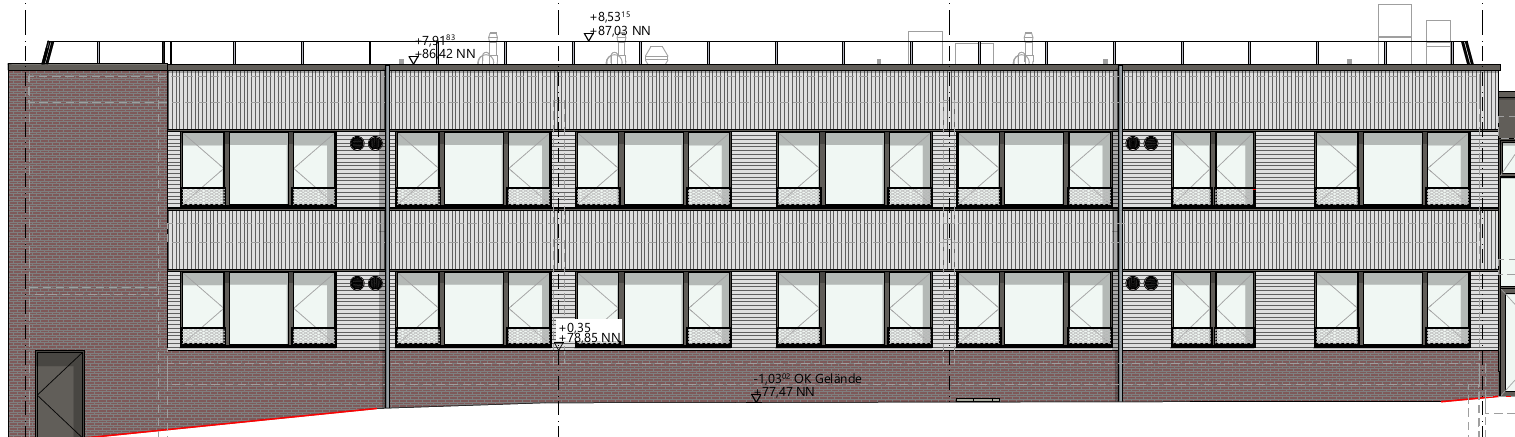 Entwurf zur Erweiterung der Gesamtschule West