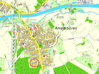 Stadtplanausschnitt Amelsbüren