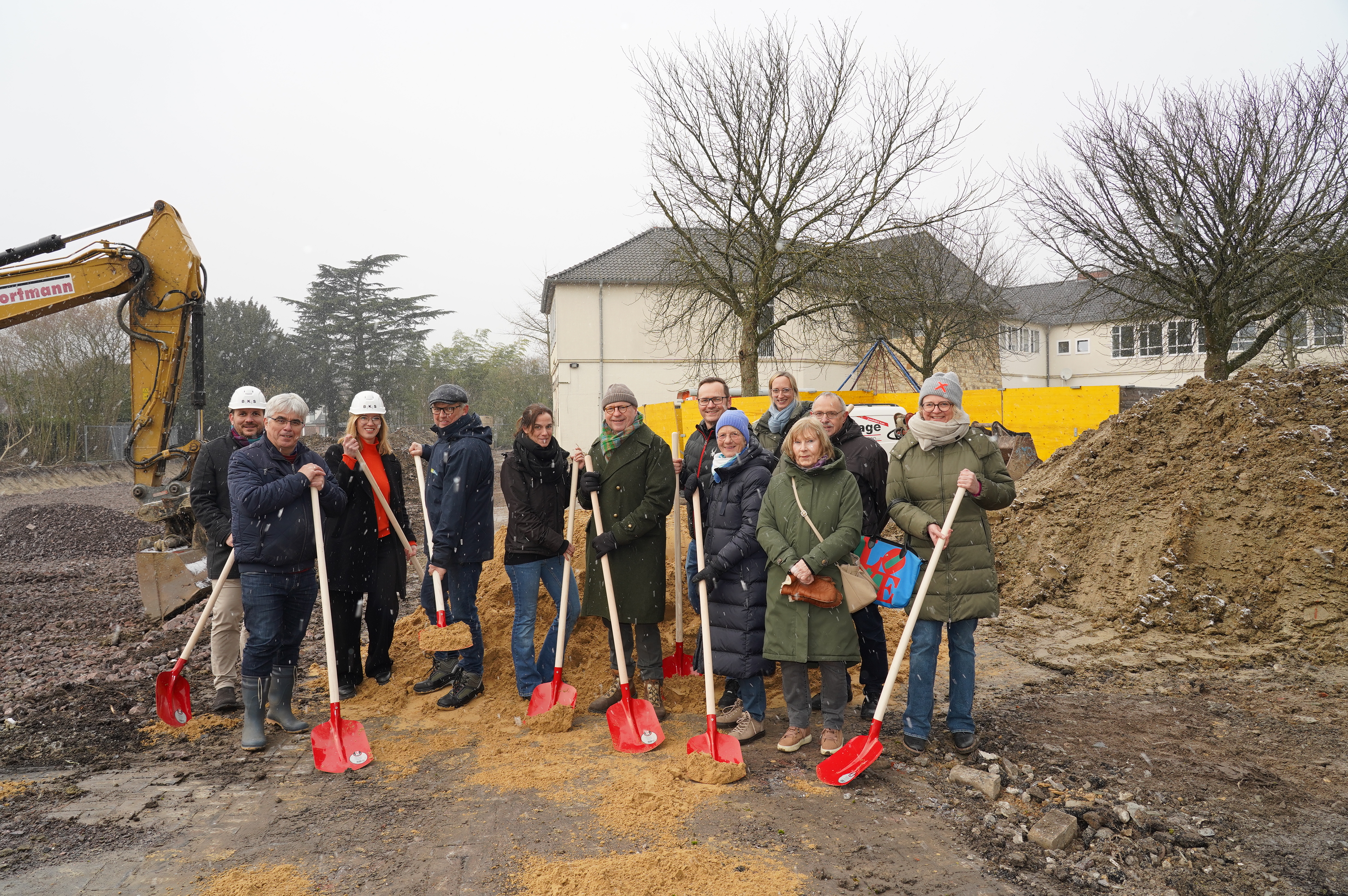 Spatenstich an der Margaretenschule