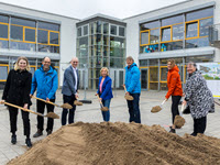 Foto vom Baubeginn Norbertschule