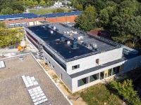 Schrägluftbild des Neubaus