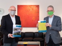 Foto von Oberbürgermeister Markus Lewe und Nachhaltigkeitsdezernent Matthias Peck Foto von Oberbürgermeister Markus Lewe und Nachhaltigkeitsdezernent Matthias Peck