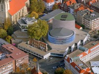 Luftbild vom Theater Münster