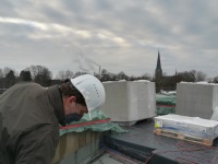 Foto Kontrolle der Arbeiten durch Projektleitung