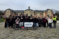 Group photo in front of the University Palace