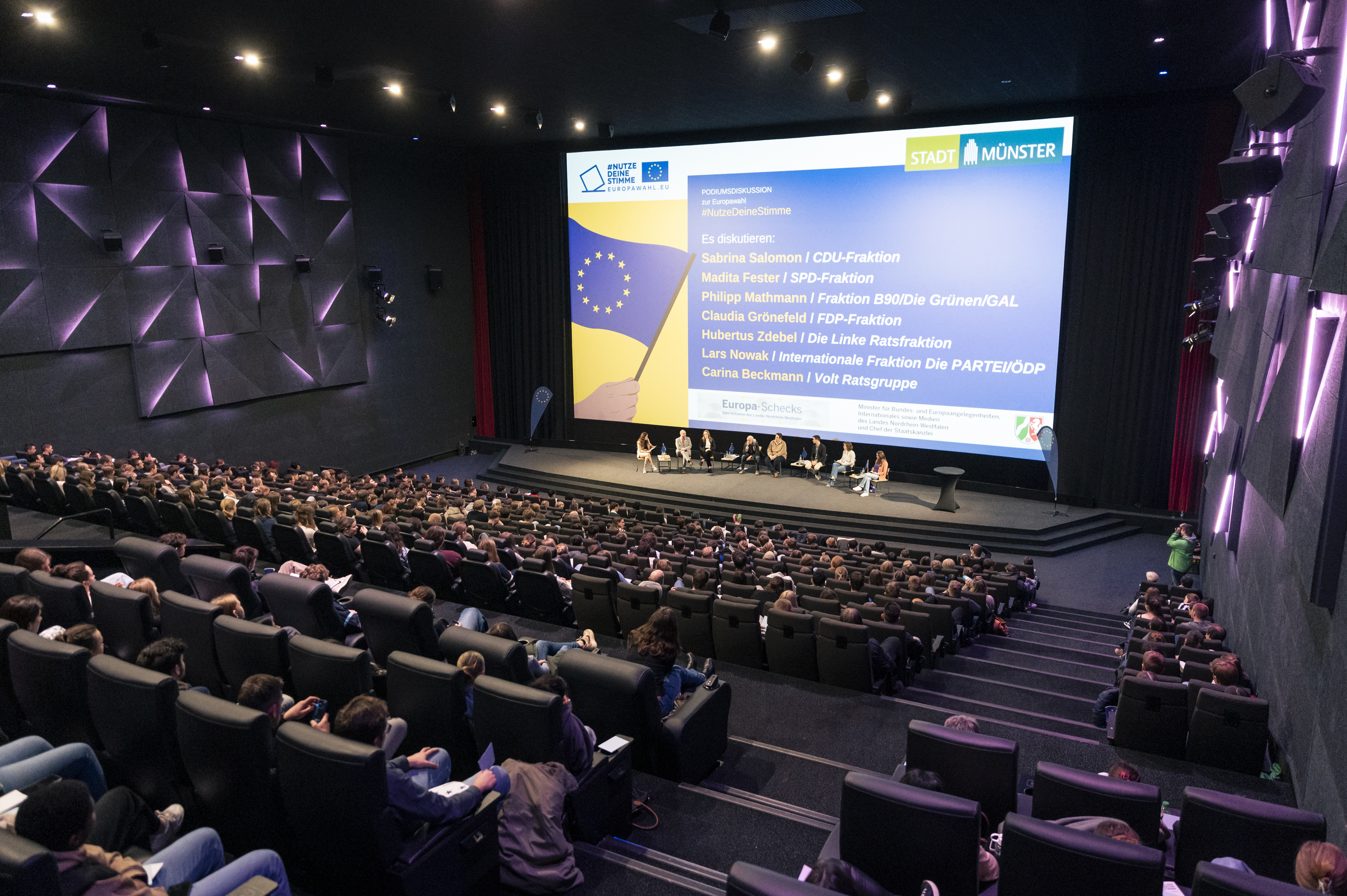 Podiumsdiskussion im Cineplex