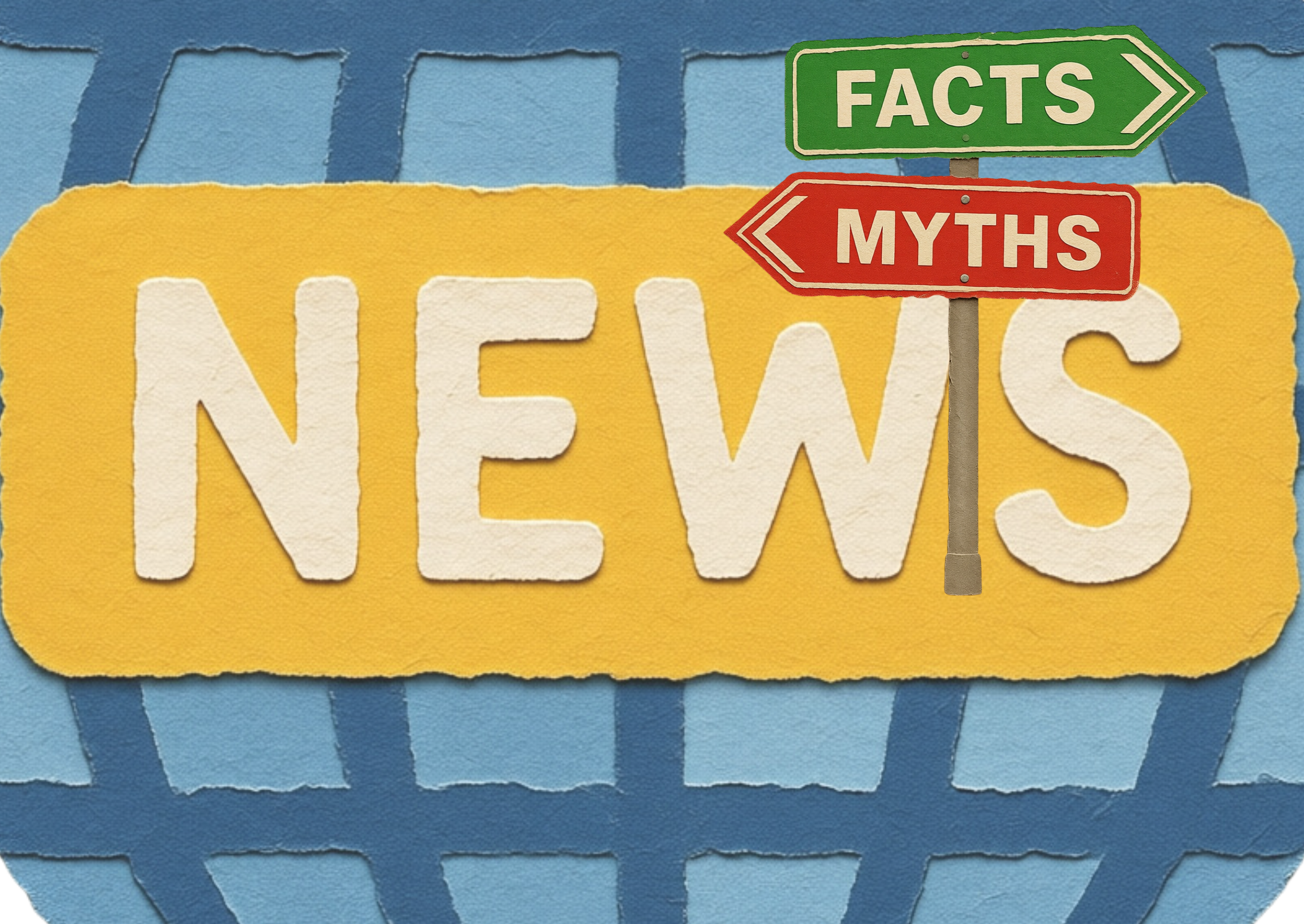 Überschrift: News, Facts, Myths