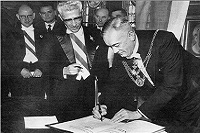 Partnership deed signing in Orléans in May 1961