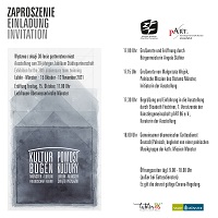 Flyer: Ausstellung "Kulturbogen Münster-Lublin"