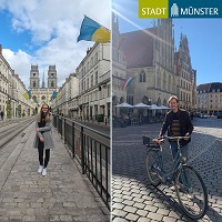 Freiwilligendienst Clément Bacholle und Kim Charlotte Amelung