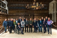 Delegation from Rishon LeZion, Peace Hall reception, group photo