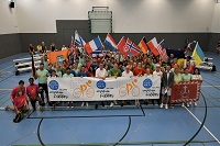 Twin City Games 2023: Gruppenbild, Länderfahnen