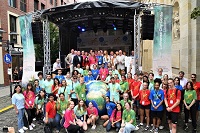 Twin City Games 2023: Gruppenbild auf der Stadtfestbühne