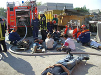 Großübung Jugendfeuerwehr Münster