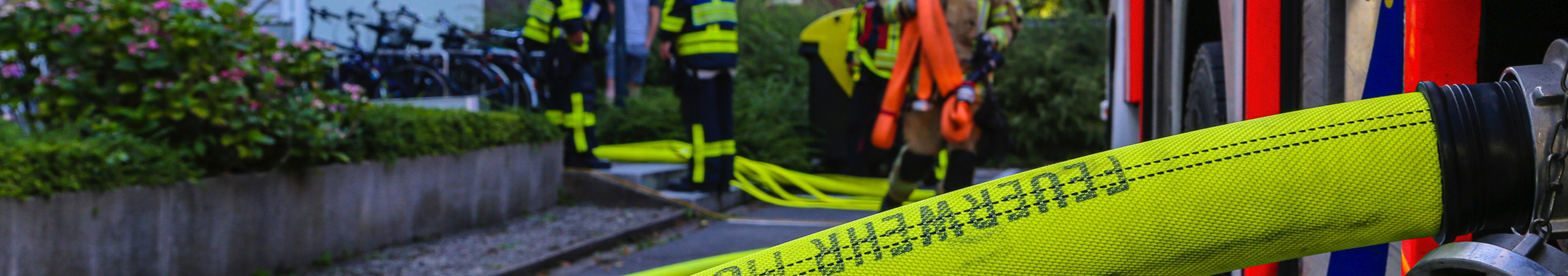 Feuerwehreinsatz in einem münsterschen Wohngebiet