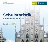 Cover Schulstatistik mit Bild vom Rathaus Münster