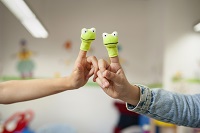 Frosch-Fingerpuppen