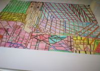 Joachim Stahl "Dom-Münster", 2020, 50 x 70 cm Geometrische Muster mit Dom