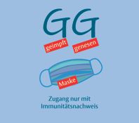Piktogramm: Zugang nur mit Immunitätsnachweis