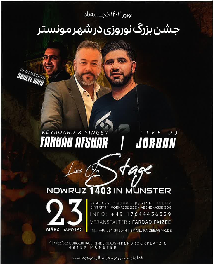 Flyer zum Nowruz-Fest