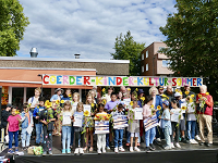 Kindergruppe beim Sommerfest