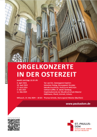Plakat zu den Orgelkonzerten