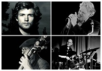 Abbildung der vier Musiker als Collage