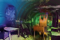 Arbeit (Collage) von Klaus Heinemann.