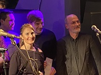 Staatssekretärin im Ministerium für Kultur und Wissenschaft Gonca Türkeli-Dehnert und cuba-Musik-Kurator Erhard Hirt (Foto: cuba) Staatssekretärin im Ministerium für Kultur und Wissenschaft Gonca Türkeli-Dehnert und cuba-Musik-Kurator Erhard Hirt (Foto: cuba)