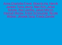 Plakat zur Ausstellung mit den Namen der Künstler*innen.