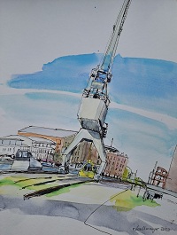 Aquarellmalerei von Ruth Kallmeyer.