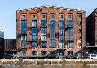 Foto zeigt das Gebäude "Atelierhaus Speicher 2"