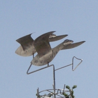 Metallskulptur windspielähnlich