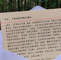 Briefumschlag und Textkarte