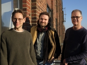 Foto des neuen Kuratorenteams Thomas Gerhards, Florian Glaubitz und Sven Olde